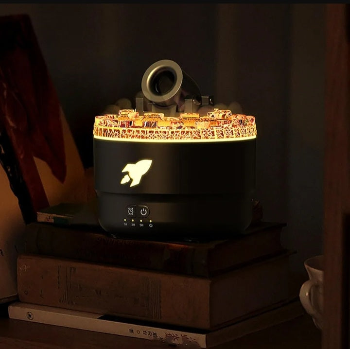 ZJchao Essential Oil Diffuser with Cool Mist Humidifier, USB Fragrance Diffuser for Aromatherapy, Color LED Light, Compact Design for Home Room, Black