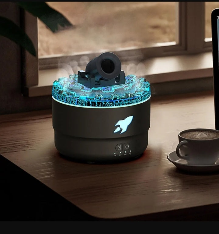 ZJchao Essential Oil Diffuser with Cool Mist Humidifier, USB Fragrance Diffuser for Aromatherapy, Color LED Light, Compact Design for Home Room, Black