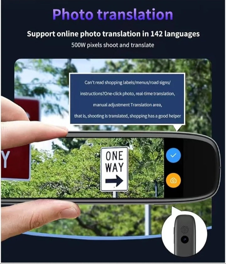 Breeshy S65Pro Smart voice translator, 142 languages, Wi-Fi, scanner, translator, ballpoint pen, scanner, business travel abroad