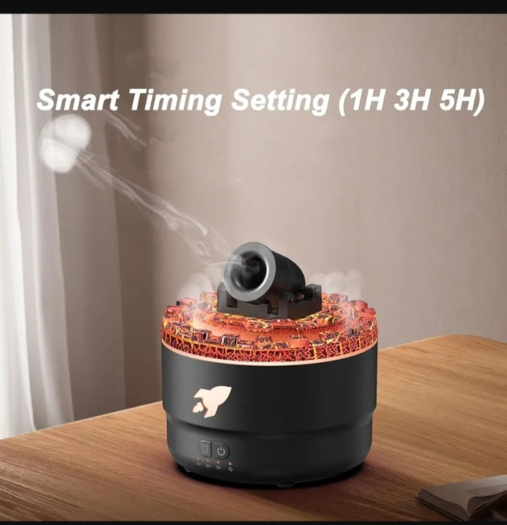 ZJchao Essential Oil Diffuser with Cool Mist Humidifier, USB Fragrance Diffuser for Aromatherapy, Color LED Light, Compact Design for Home Room, Black