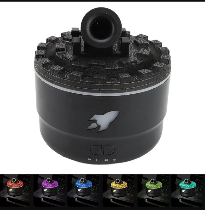 ZJchao Essential Oil Diffuser with Cool Mist Humidifier, USB Fragrance Diffuser for Aromatherapy, Color LED Light, Compact Design for Home Room, Black