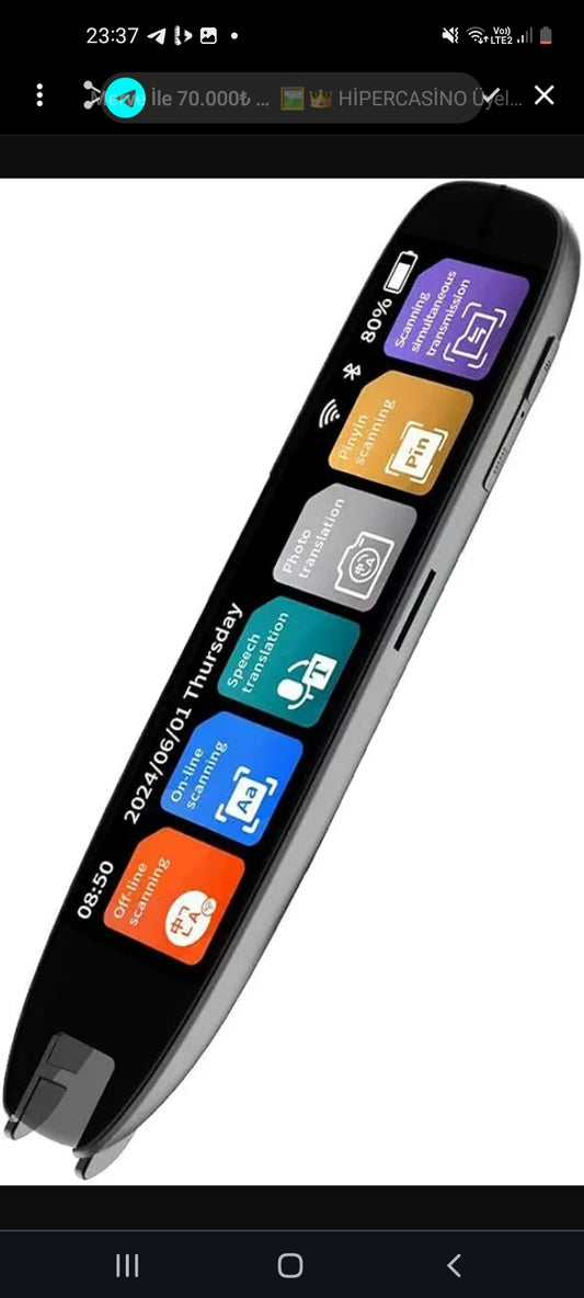 Breeshy S65Pro Smart voice translator, 142 languages, Wi-Fi, scanner, translator, ballpoint pen, scanner, business travel abroad