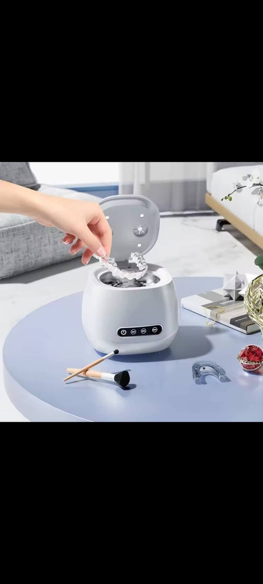 Xiaomi Dental Braces Dentures Ultrasonic Cleaner Uv Disinfection Small Stainless Steel Inner Groove Cleaner Cleaning Machine